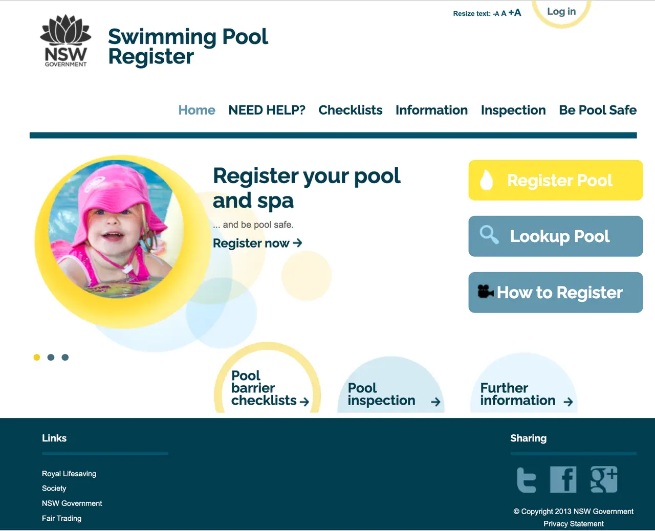 Swimming Pool Register: Building Commission NSW